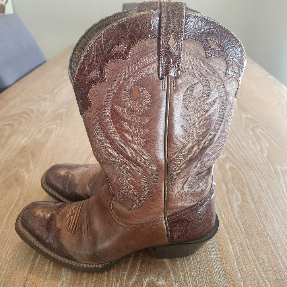 Ariat Brown Leather Western Cowboy Boots